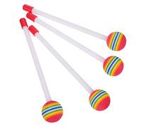 ibasenice 4pezzi Bacchette Per Percussioni Colorate Per Ragazza Pz Strumenti Musicali Orff Accessori Per Pratica e Sviluppo Musicale Stimola Ritmo e La Creatività