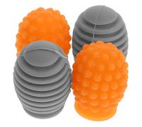 ibasenice 4pezzi Bacchette Silenziose Silicone Da Punte Per Batteria Copertura Protettiva Per Esercitazioni Senza Rumore Accessorio Per Percussioni Per Pratica e Sordina