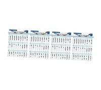 ibasenice 4pezzi Guida Pratica Per Chitarra Basso Scheda Di Esercizi Per Apprendisti Chord Chart Per Flauto Basso Con Design e Dettagli Precisi