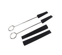 ibasenice 4pezzi Kit Per Accordatura Di Pianoforte Diapason in Acciaio Inox e Sordine in Gomma Strumenti Per Tuning Professionale Accessori Di Riparazione