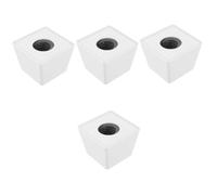 ibasenice 4pezzi Microfono Flag Station Compatto e Leggero Con Logo Personalizzabile Per Interviste e Eventi Facile Da Installare e Smontare Materiale Sicuro