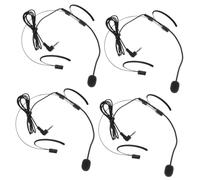 ibasenice 4pezzi Microfono Headset Per Insegnanti e Guide Turistiche Prop Performativo Professionale Per Spettacoli e Canto Leggero e Comodo Adatto Eventi Dal