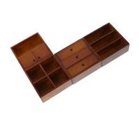 ibasenice 4pezzi Mini Mobiletto in Legno Libreria Per Casa Delle Bambole Credenza Mobili Per Artigianato Da Te Decorazioni Per Micro Mobili