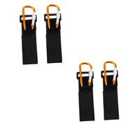 ibasenice 4pezzi Pram Hook Lega Di Alluminio Con Cinghie Pu Ganci Per Passeggini Borse e Zaini Per Attività All Aperto