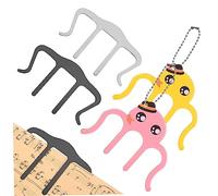 ibasenice 4pezzi Pz Clip Per Spartiti Musicali Portacartelle Per Note e Libri Clip Colorate Per Pagine Di Musica e Libri Accessori Per Pianisti e Insegnanti