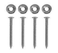 ibasenice 4set Kit di Viti e Bulloni per Manico di Chitarra Elettrica Boccole e Ghiere di Precisione per Giunti del Manico Parti di Ricambio in Metallo per Riparazione della Chitarra