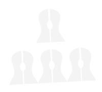 ibasenice 4sets Adesivi Protettivi Per Ukulele Battipenna Antigraffio Facile Da Applicare Design Creativo e Decorativo Misura Protezione Per Strumenti Musicali