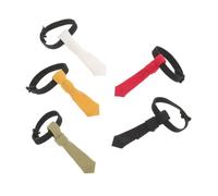ibasenice 5 Accessori per bambole BJD per bambole camera da letto mini casa vestiti per la casa cravatte per collo in costume Neckwear in miniatura stoffa