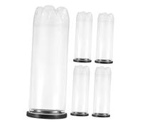 ibasenice 5 Contenitore per Palline Tennis PVC Trasparente Bottiglie con per Palline Tennis Leggere e Facili Trasportare