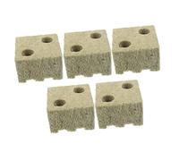 ibasenice 5 Pezzi Blocco in Lana di Roccia Crescente pianta Tappi di Coltivazione Blocco nutritivo Blocco idroponico cubo di germinazione cubi radicanti Coltivazione Fuori Suolo