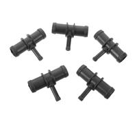 ibasenice 5 Pezzi Connettore a T per Tubo Riscaldamento Auto, Plastico Nero Resistente a Temperature Elevate e Protezione Dalla Corrosione, per Impianto di Raffreddamento Motore
