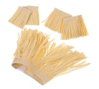 ibasenice 5 Pezzi Gonne Hawaiane Hula in Carta Rafi con Nappe Elastiche Costume da Palco Unisex per Feste Luau e Performance