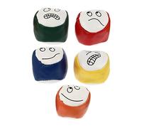 ibasenice 5 Pezzi Sabbag Di Sabbia Sorridente Giocoleria Destreggiarsi Tra Le Palle Palline Da Giocoliere Dei Cartoni Animati Giocattoli Da Gioco Bulling Balls Pu