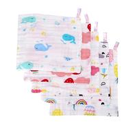 ibasenice 5 Pz Asciugamano Per Il Viso Asciugamano Sbavante Asciugamano in Per Il Asciugamani Per Il Per Bavaglini Per Sbavare i Bambini Salviette Morbide Per Rutti Sei Piani Stampa Neonato