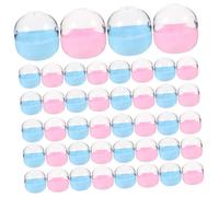 ibasenice 50 Palline Vuote Riempibili in Plastica Macaron 65mm per Distributori Automatici e Bomboniere, Contenitori Multiuso Leggeri e Resistenti per Feste e Premi, Set da 50 Pezzi Colori Casuali