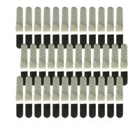 ibasenice 50 Pezzi Assorbenti per Sudore Monouso Nero in Materiale Non Tessuto, Cuscinetti Adesivi per Cappelli e Colletti, Assorbono Rapidamente Sudore, per Magliette e Camicie