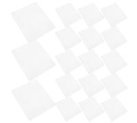 ibasenice 50 Pezzi Custodia e Recupero Efficiente Porta CD e Dvd in Pp Doppia Faccia Bianco Protezione Doppia per Uso in Ufficio e Biblioteche