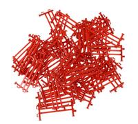 ibasenice 50 Pezzi Recinto in Plastica per Fattoria Giocattolo Recinzione da Accessori Sicuri e Lavabili per Zoo e in Miniatura Kit Flessibile per Hobby Creativi