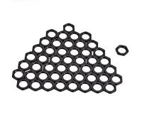 ibasenice 50pezzi Zinc Alloy Thin Nut for Guitar Bass Socket Jack Diameter Replacement for Various Instruments