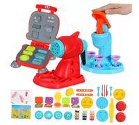 ibasenice 51 Pasta Modellabile per Gelatiera Macchina per Noodles e Hamburger Kit Accessori Colorati per Giochi Cucina Creatività e Attività per Anni