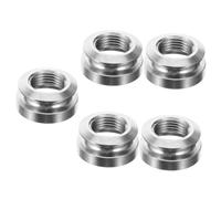 ibasenice 5pezzi Pulsante Di Sostituzione Per Cinghia Chitarra Endpin Per Chitarre Acustiche Ed Elettriche Facile Da Installare Compatto e Versatile Include Viti Finitura Cromata