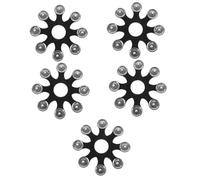 ibasenice 5pezzi Tamburello Hihat Bell Per Percussioni Strumento Musicale Professionale Per Insegnanti e Musicisti Per Stili Musicali Vari Design Elegante e Pratico