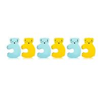ibasenice 6 Fermaporta Per Bambini A Forma Di Animale in Schiuma Eva Per Bambini Colore Casuale