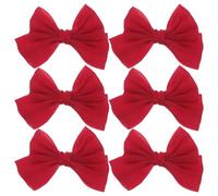 ibasenice 6 fiocchi per capelli: graziosi fermagli per fiocchi, piccole mollette per feste di compleanno, festival, baby shower - graziosi accessori per capelli per bambine, bambini e adolescenti