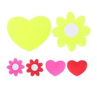 ibasenice 6 Pezzi Ammortizzatori Antiurto Tennis in Silicone Assorbitori Shock Forma di Fiore e Cuore Accessori Racchetta Morbidi e Resistenti Compatibili con Racchette Standard per Partite