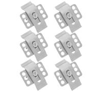 ibasenice 6 Pezzi Clip di Montaggio per Lavabo Sottopiano in Metallo Argento, Supporti Resistenti per Fissaggio Sicuro di Lavabi in Ceramica, per Bagno Residenziale