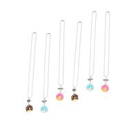 ibasenice 6 pezzi Collane Amicizia con Ciondoli Ciambella Colorata in Plastica Gioielli Delicati Friend per Bambine Regalo per Amiche Forever