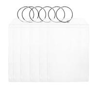 ibasenice 6 pezzi Etichette Bagagli Trasparenti Resistenti all Acqua con Porta Carte Riutilizzabile per Viaggi in Crociera Aereo Adatte per Valigie e Borse da Golf con Anello