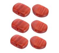 ibasenice 6 Pezzi Oval Resin Tuning Peg Buttons High Precision Replacement Knobs For Acoustic Electric Guitars Comfortable Grip Easy Installation