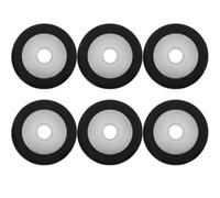 ibasenice 6 Pezzi Rullo di Pressione per Registratore Video, Nero, Plastica | Ricambio per Videoregistratore Vhs e Registratore Audio, Stabile e Resistente All'usura, Uso Tecnico