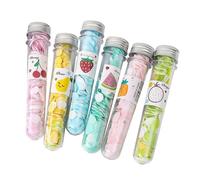 ibasenice 6 Pezzi Sapone in Fogli Portatile Fogli di Sapone Monouso per Lavaggio Mani e Viso Durevole e Sicuro per Viaggio Campeggio e Uso Quotidiano Design Motivi Casuali