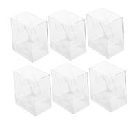 ibasenice 6 pezzi Scatole Trasparenti per Orologi Custodie Display Resistenti e Sicure Contenitori Organizer per Esposizione e Conservazione Orologi