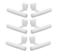 ibasenice 6 Pezzi Supporti da Posatoio per Uccelli con Clip Sicure Stazione di Alimentazione per Pappagalli e Cinciallegre Montaggio Facile su Finestra per Osservazione Diretta