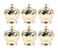 ibasenice 6 tappi per flaconi di profumo: tappo a forma di corona per flaconi spray atomizzatore da 15 mm di calibro, tappi per ugelli di fragranza che si chiudono ermeticamente per prevenire