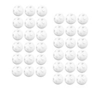 ibasenice 60 pezzi Inserti Sonagli in Plastica per Giocattoli Ragazzo Ragazza Palline Bianche per Riparazione e Progetti DIY Sonagli Morbidi Sensoriali per Peluche