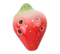 ibasenice 6foro Ocarina Fragola Strumento Musicale Per Ragazzo Ragazza Design Creativo e Perfetta Per Gioco e Pratica Per Sviluppo Musicale e Cognitivo Dei Piccoli