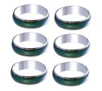 ibasenice 6pezzi Aneielli Cambia Colore Umore per Ragazzo Ragazza Anello da Dito che Cambia Colore le Emozioni Temperatura per Ragazze e Ragazzi Gioielli da Festa