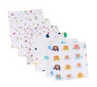 ibasenice 6pezzi Asciugamano per Viso del Ragazza in Cotone Asciugamani per Saliva del Ragazza Sei Strati Asciugamano di Colore Solido e Piccoli