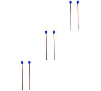 ibasenice 6pezzi Bacchette Per Marimba Mallets Percussione Con Testa Media Dura Strumento Musicale Per Principianti e Amanti Della Musica Colori Variabili