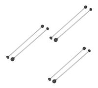 ibasenice 6pezzi Bacchette Per Strumenti Percussione Mazzuole Per Xilofono e Marimba Testa Morbida Per Suoni Delicati e Musicali Accessorio Per Musicisti e Studenti