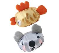 ibasenice 6pezzi Cappelli Da Doccia Per Ragazzo Ragazza Impermeabili e Caratterizzati Da Design Divertenti Proteggono Durante Bagno e Sonno Koala e Pesce Felice