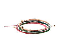 ibasenice 6pezzi Corde Per Chitarra Acustica Colorate Da Corde Acciaio Per Chitarra Folk Sostituzione Professionale Con Eccellenti Toni e Comfort Di Suono