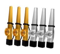 ibasenice 6pezzi Kazoo Musicale Metallo Per Ragazza Da Diaframmi Strumento Facile Da Per Performance e Pratiche Colori e Per Compleanni e Feste