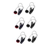 ibasenice 6pezzi Pickup Multifunzionale Per Chitarra Folk e Ukulele Facile Da Installare Senza Batteria Colori Nero e Rosso Trasduttore Suono Per Strumenti Musicali