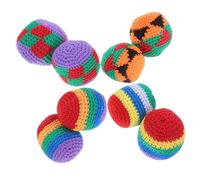 ibasenice 8 Gioco Palle da in Maglia Colorate Sacchetti Morbidi per e Allenamento Calcio Regalo Sicuro per Attività Indoor Outdoor