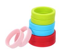 ibasenice 8 Pezzi Anelli in Silicone per Mattarello Spessore Regolabile, Controllo Preciso dello Spessore Dell'impasto, Resistenti a Usura e Deformazione, per Pasticceria